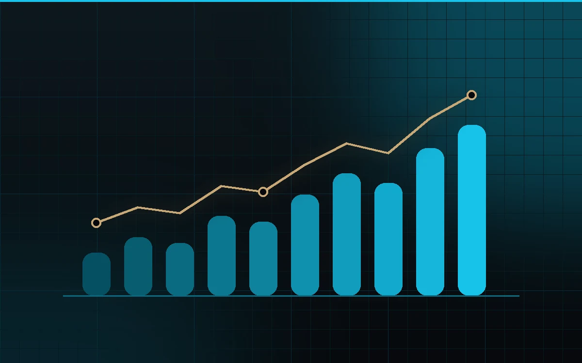 Arbeitsplatz mit Website-Analyse